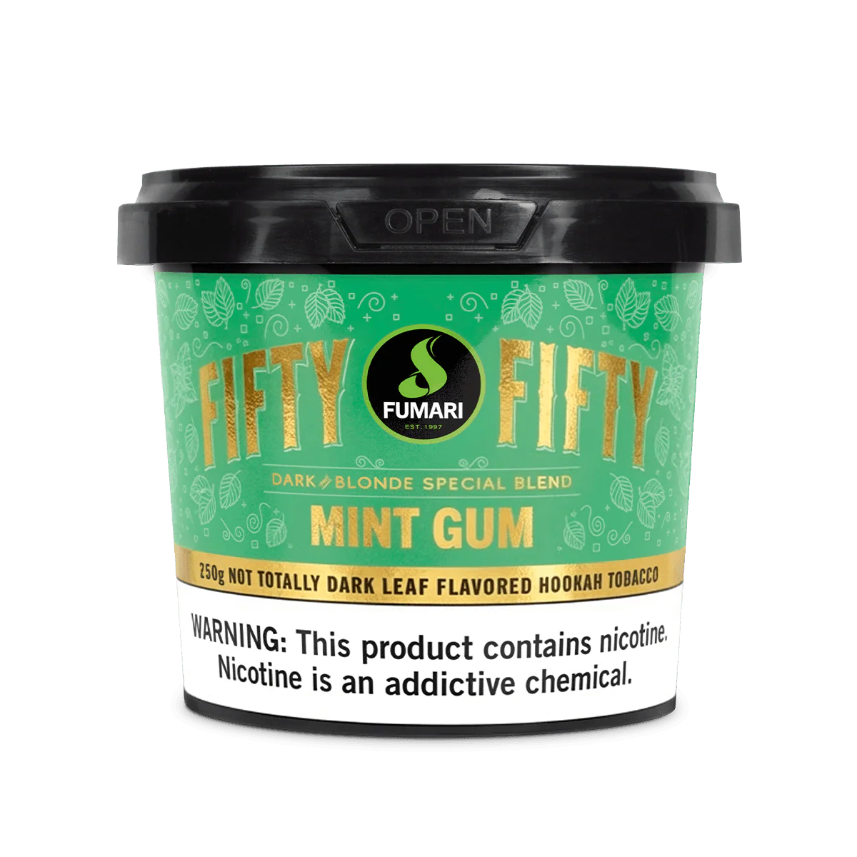 Fumari Fifty-Fifty 250g - Premium Hybrid Blonde - Dark Leaf Tobacco Shisha