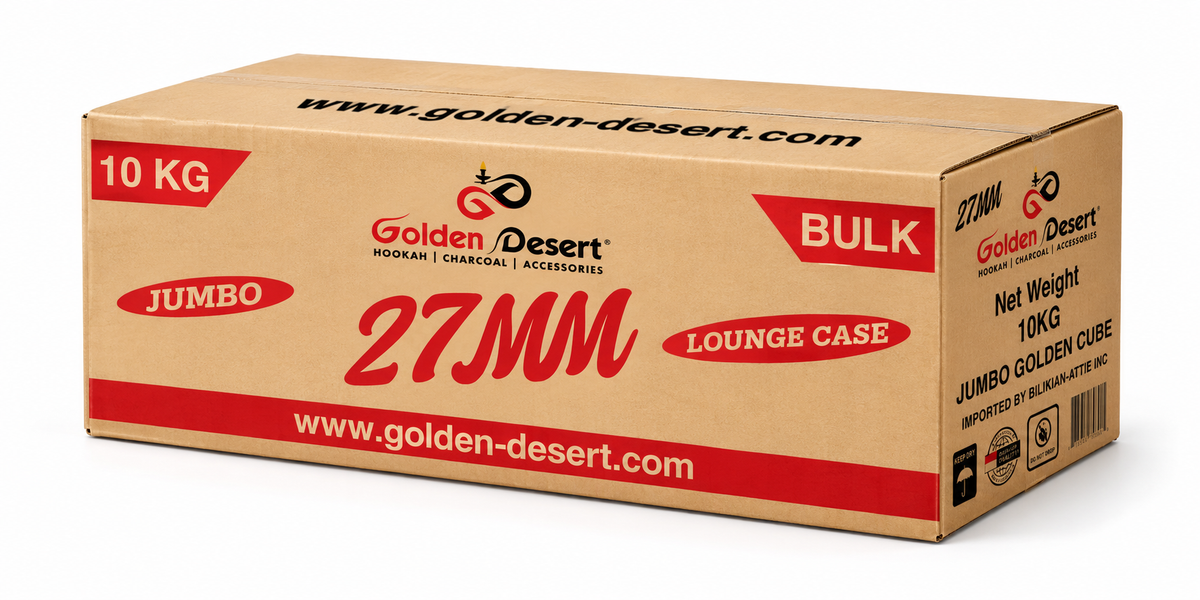 Golden Desert Charcoal 27mm Jumbo Cubes Coconut Charcoal-4
