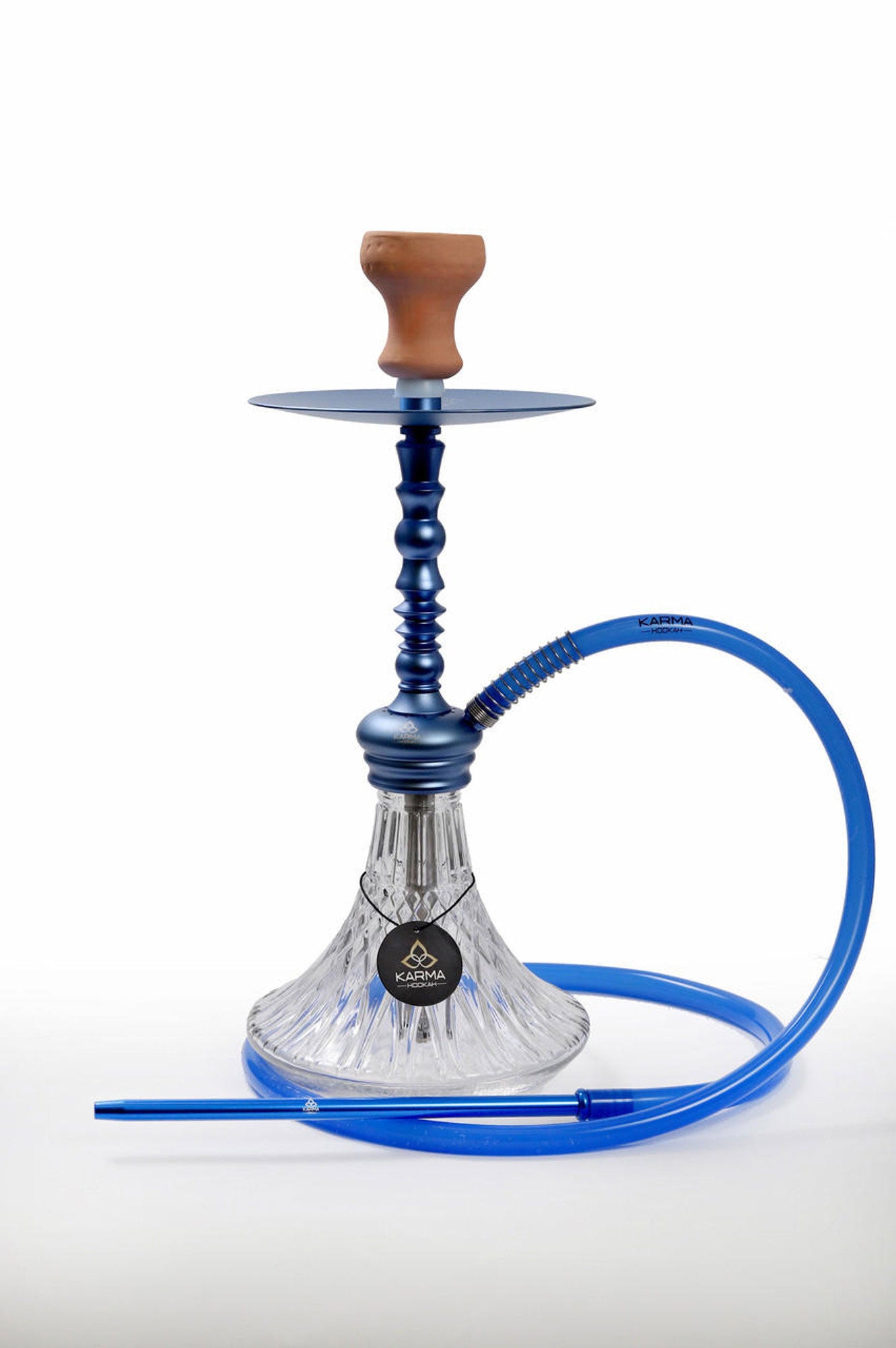 Karma Altair Hookah Full Setup – Blue 1 Hose 19-Inch