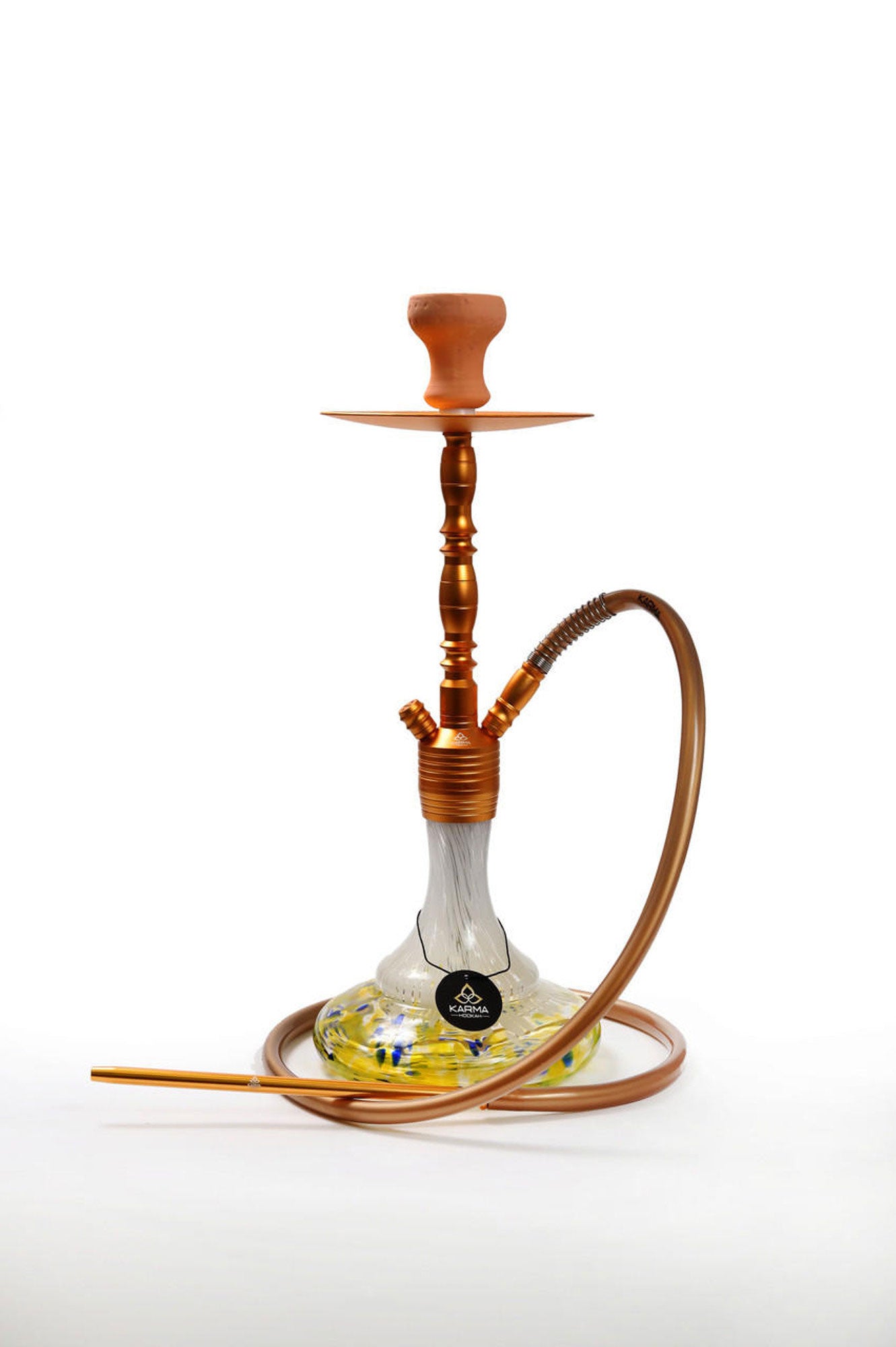 Karma Pegasi Hookah in Gold – Elegant 23-Inch Hookah with Durable Design