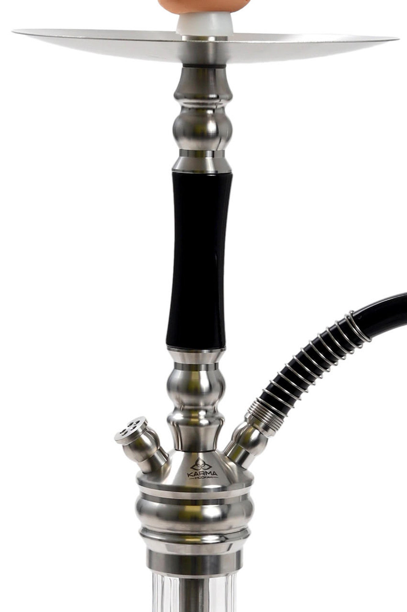 Zoomed-In Body of Karma Sargas Hookah in Black