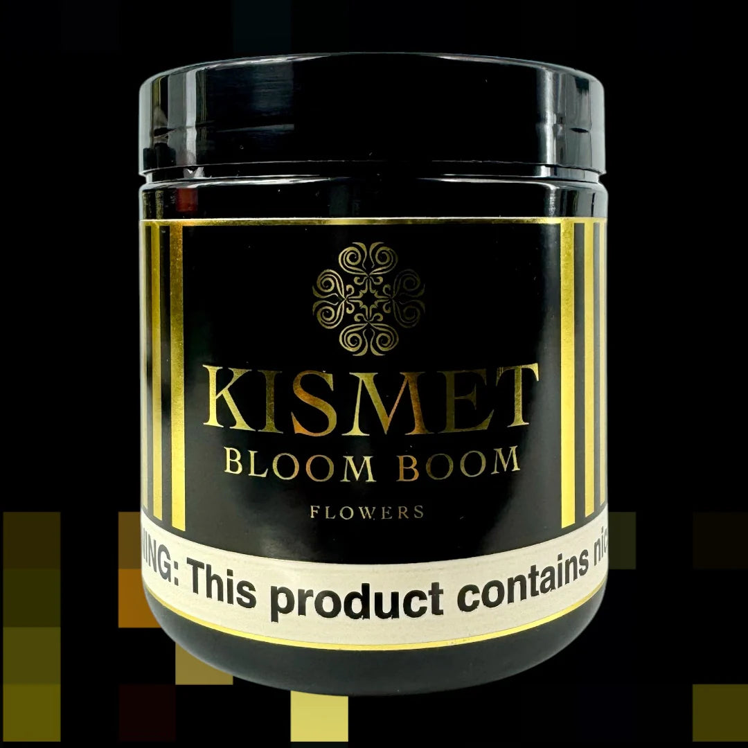 Kismet Tobacco 200g tin with vibrant flavors and premium German craftsmanship.