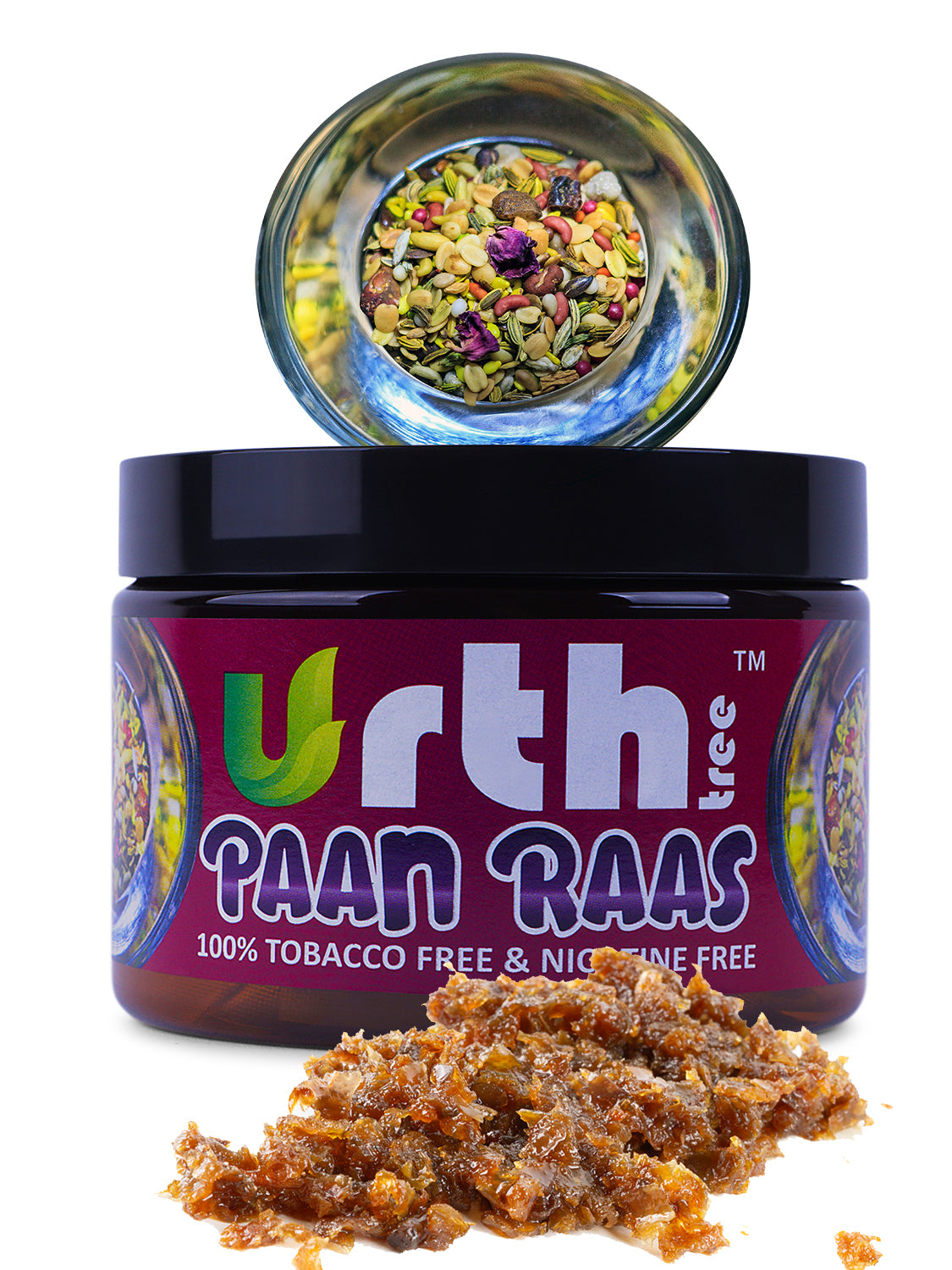 Urth Tree Tobacco Free Nicotine Free Herbal Shisha - 250g