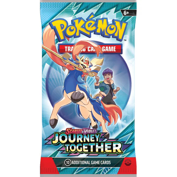 Pokemon Scarlet & Violet Journey Together Booster Pack - 10 Cards Featuring Iono and Bellibolt