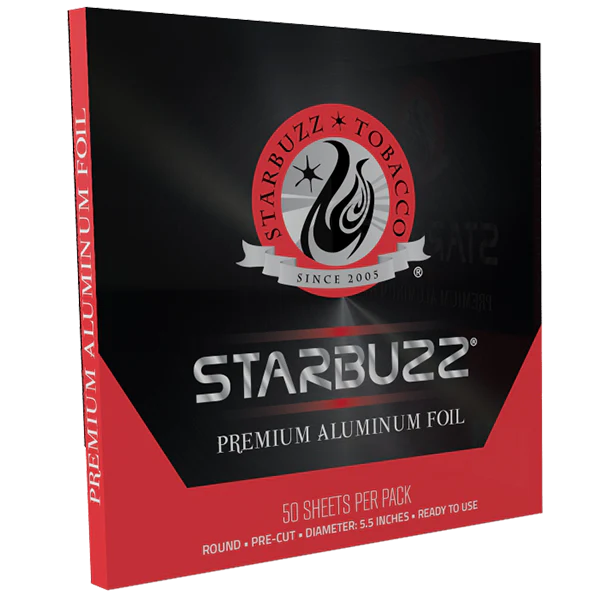 Starbuzz Premium Aluminum Foil - Non-Poked - 50 Sheets per Pack