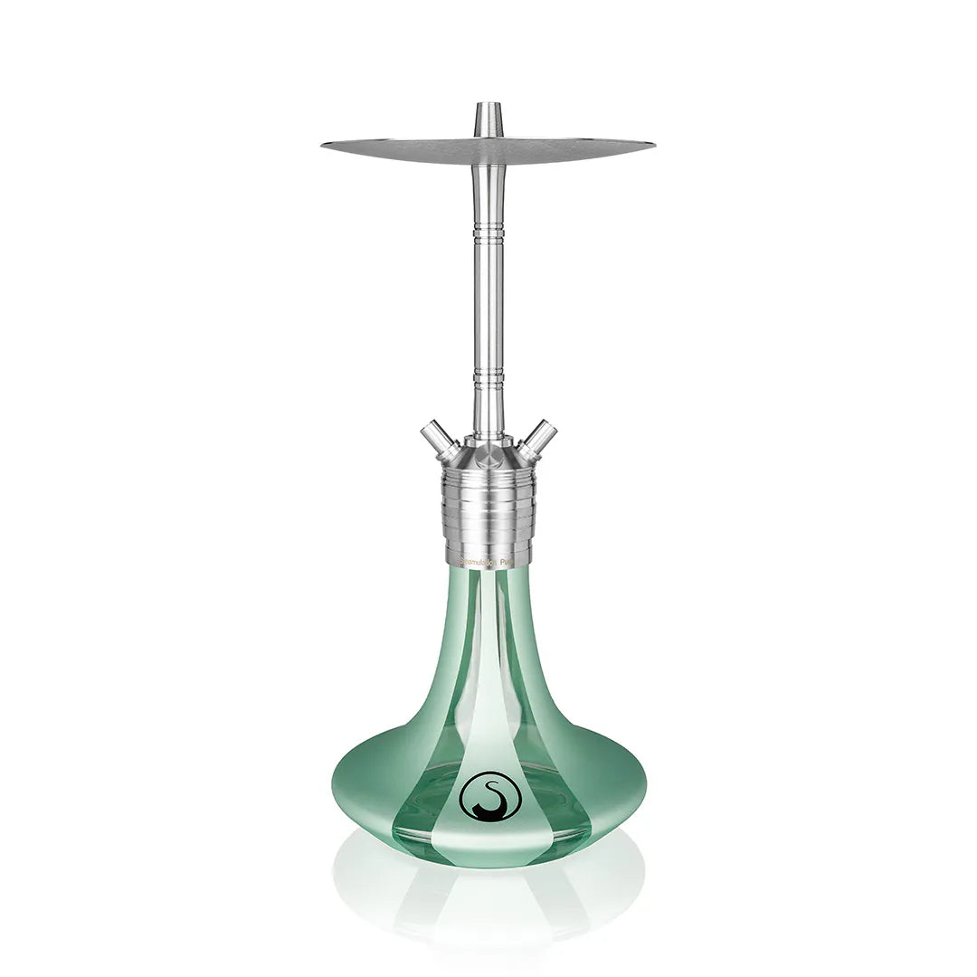 Steamulation Pure Hookah with Dip Tube Control for customizable water levels and smoother smoke.