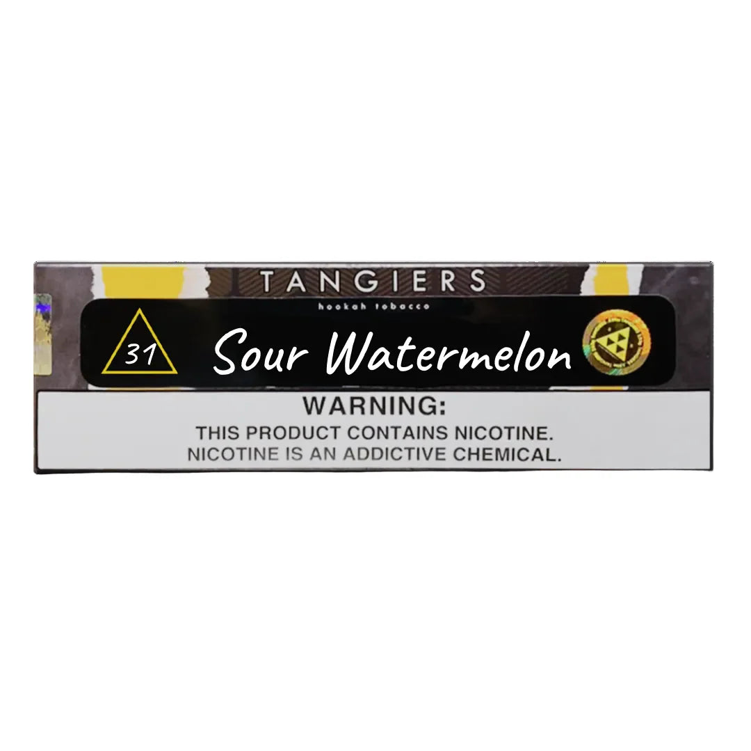 Tangiers Sour Watermelon #31 - Sweet and Zesty Dark Leaf Shisha Tobacco