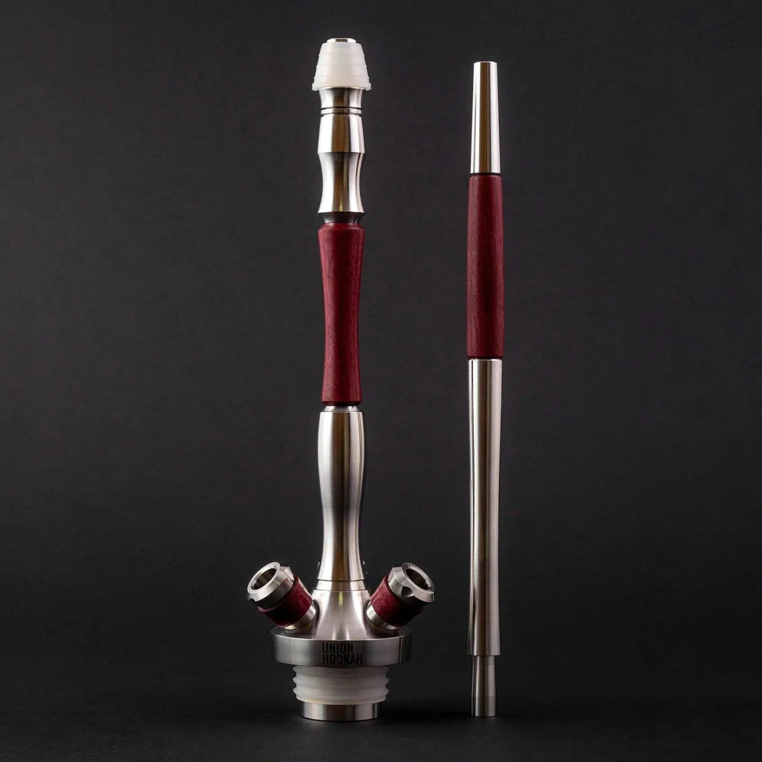 Union Fibonacci Hookah – a premium Russian hookah crafted with stainless steel, stabilized wood, and resin.