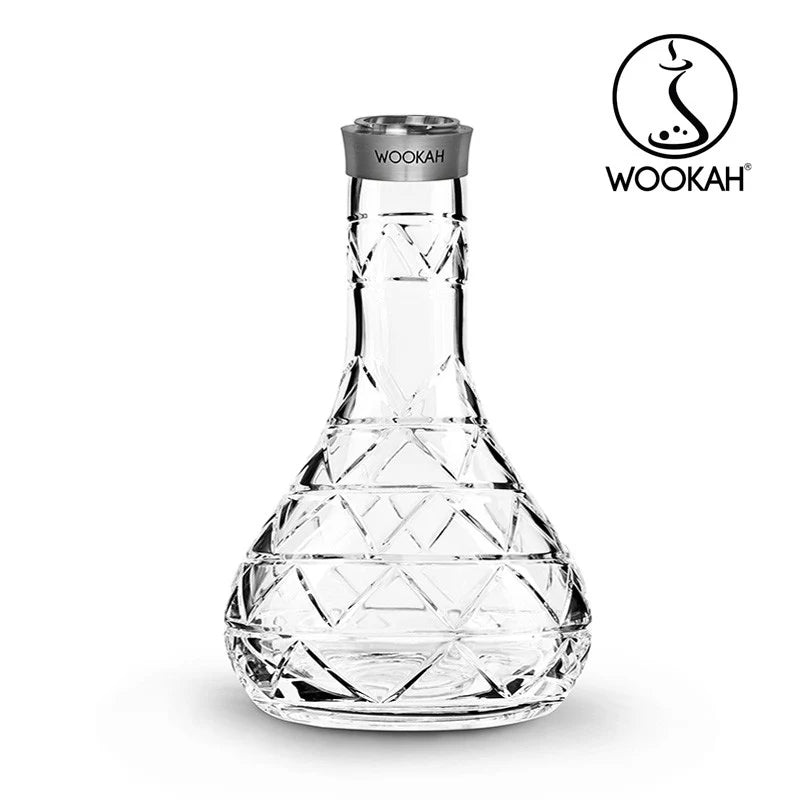 Hand-carved wooden stem of the Wookah Ivy Hookah, showcasing unique natural grain patterns.