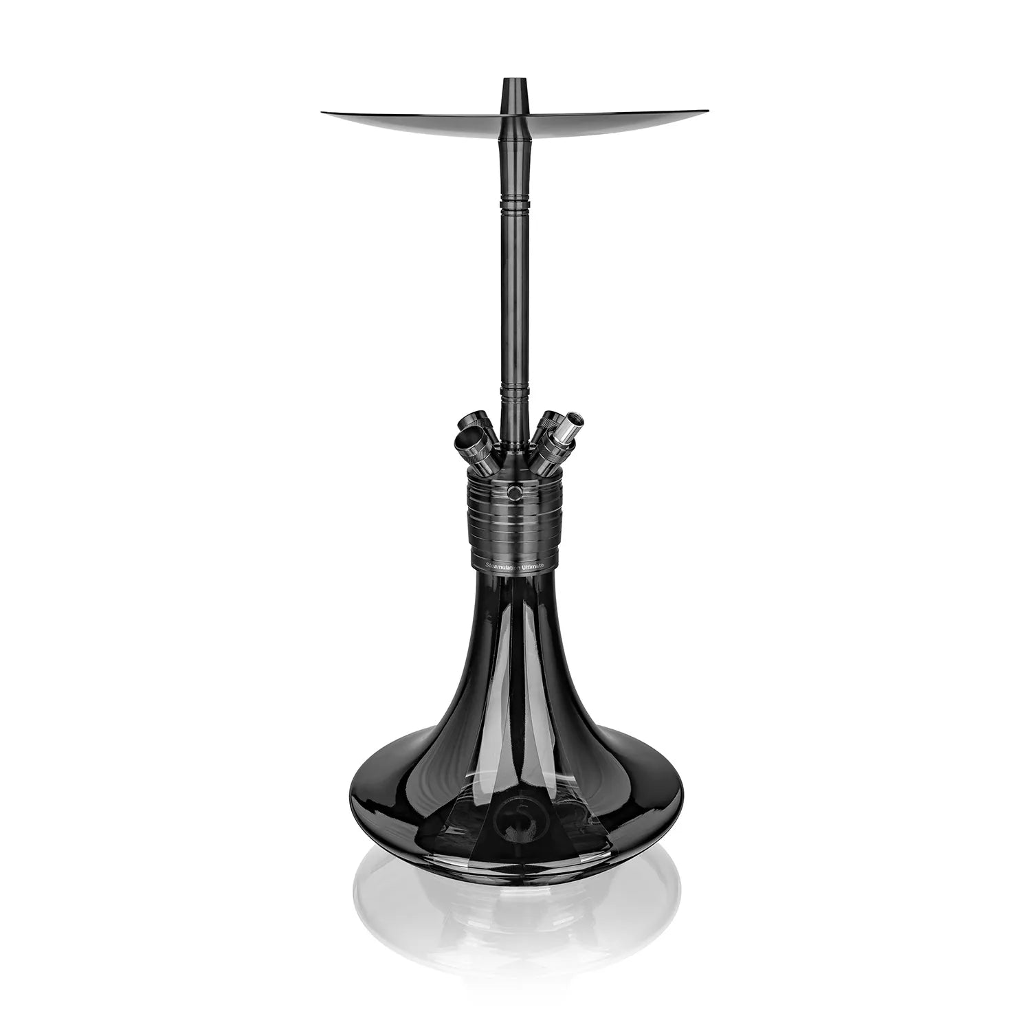Steamulation Ultimate Black Gen. III Hookah - Premium PVD Coated Black 4-Hose Shisha