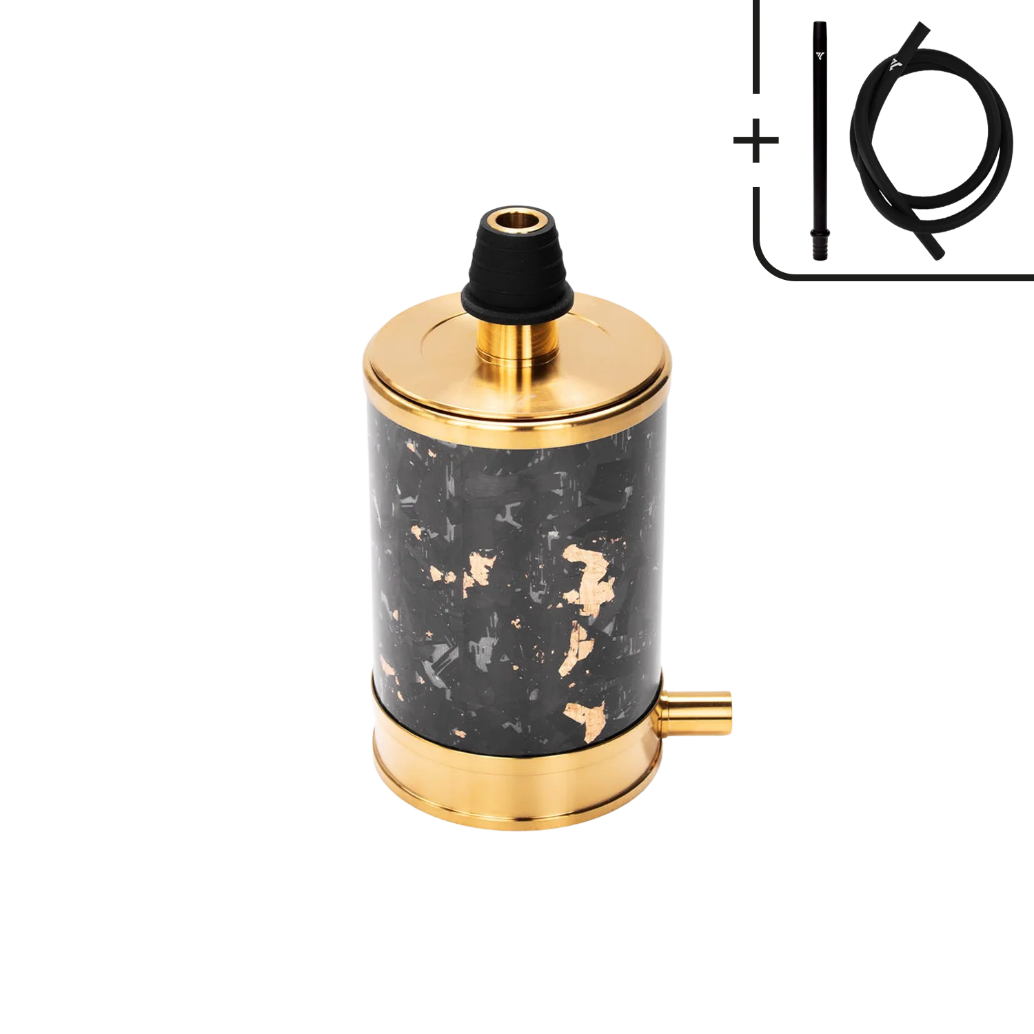 Aeon Shisha VYRO One v3 Forged Gold - Carbon Fiber Travel Hookah