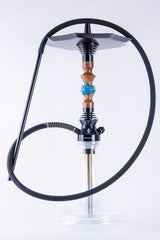 B2 Hookah Precious Cut Collection Lake Blue & Burl