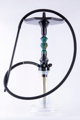B2 Hookah Precious Cut Collection Space Purple & Green Stabilized Burl