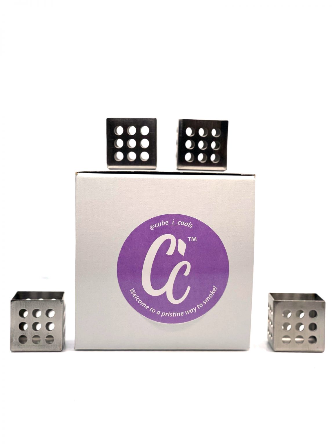 Cube-i-Coals Heat Mangement Device for Charcoal Use with Foil